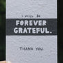 gratitude thank you greeting card